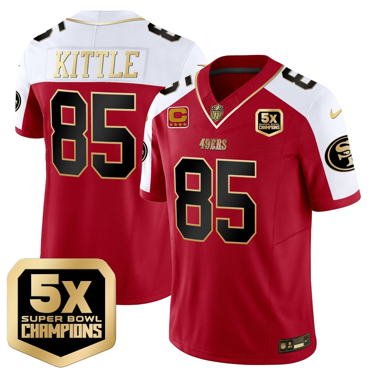 SF 5x Super Bowl Champions Vapor Limited Jersey - All Stitched - image 44