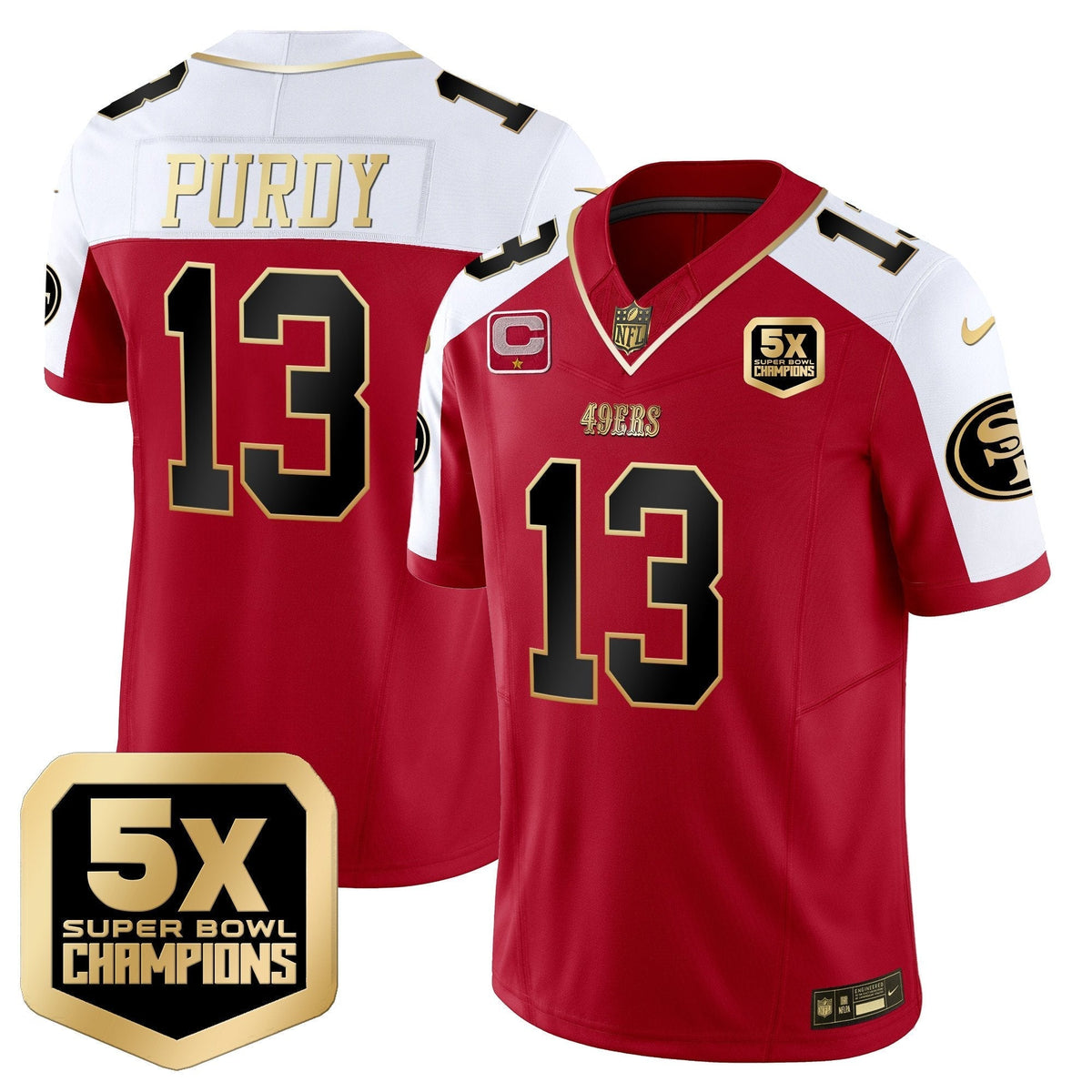 SF 5x Super Bowl Champions Vapor Limited Jersey - All Stitched - image 43
