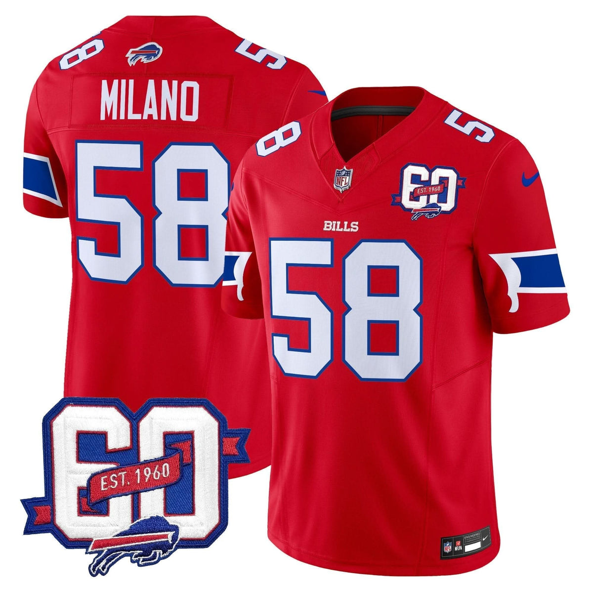 BUF 60th Anniversary Patch Vapor Limited Jersey - image 11