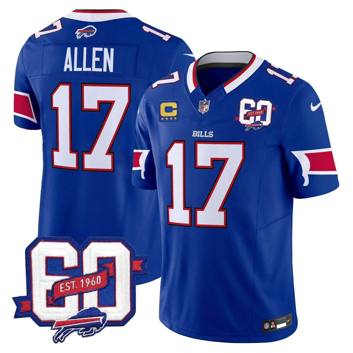 BUF 60th Anniversary Patch Vapor Limited Jersey - image 1