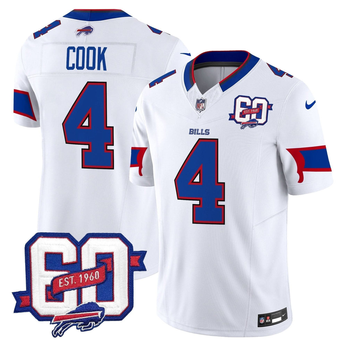 BUF 60th Anniversary Patch Vapor Limited Jersey - image 14