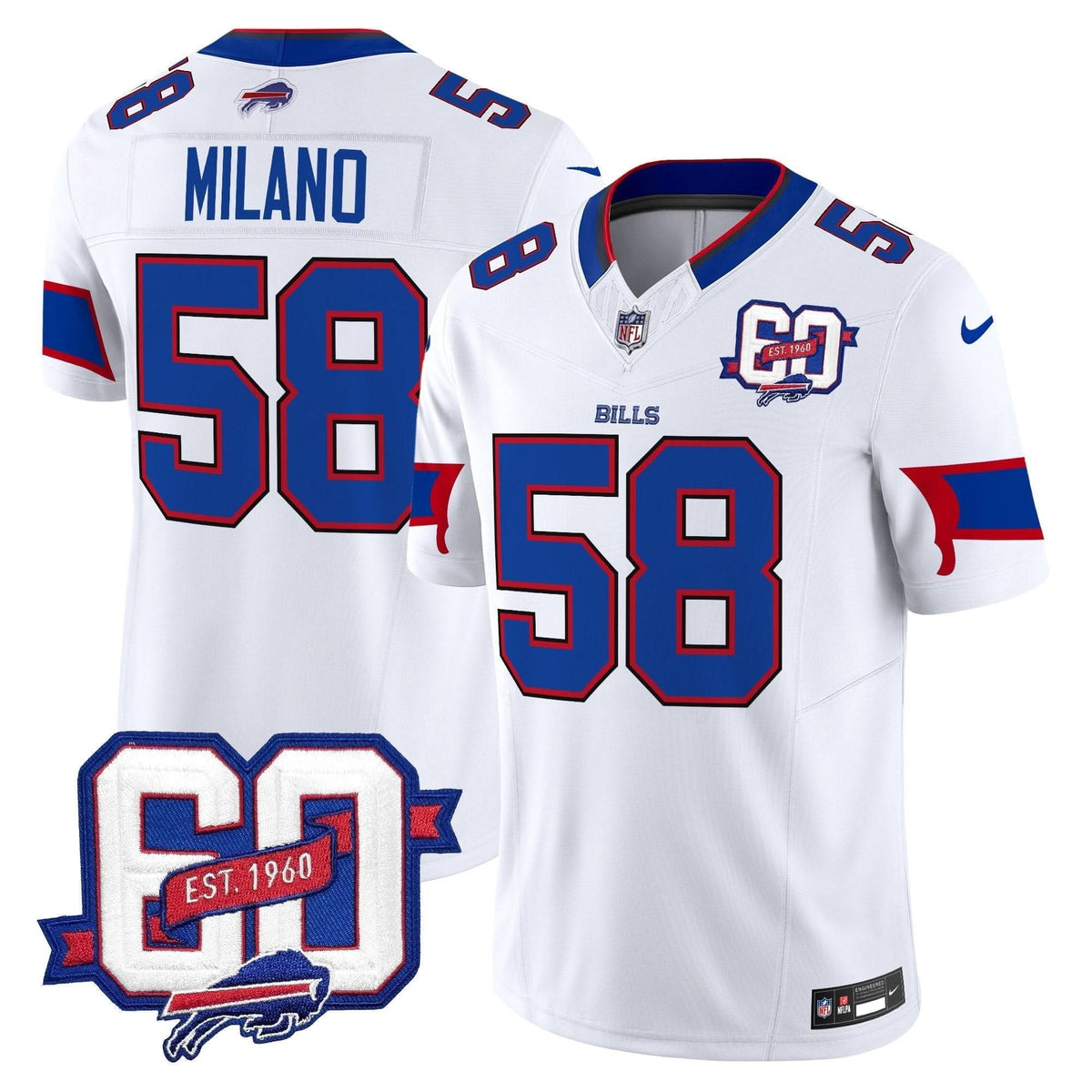 BUF 60th Anniversary Patch Vapor Limited Jersey - image 17