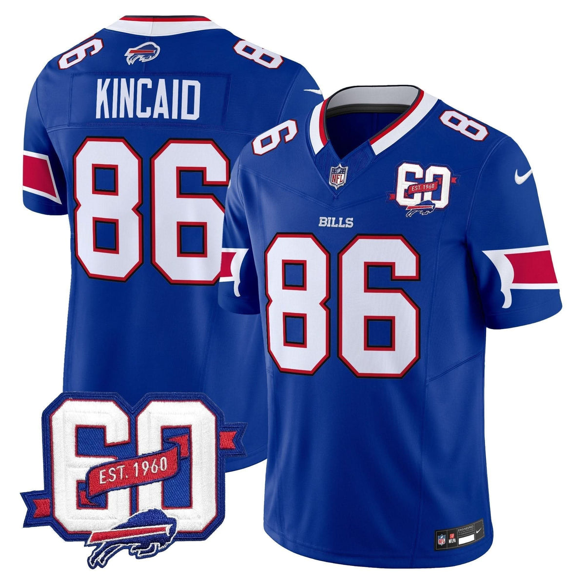 BUF 60th Anniversary Patch Vapor Limited Jersey - image 6