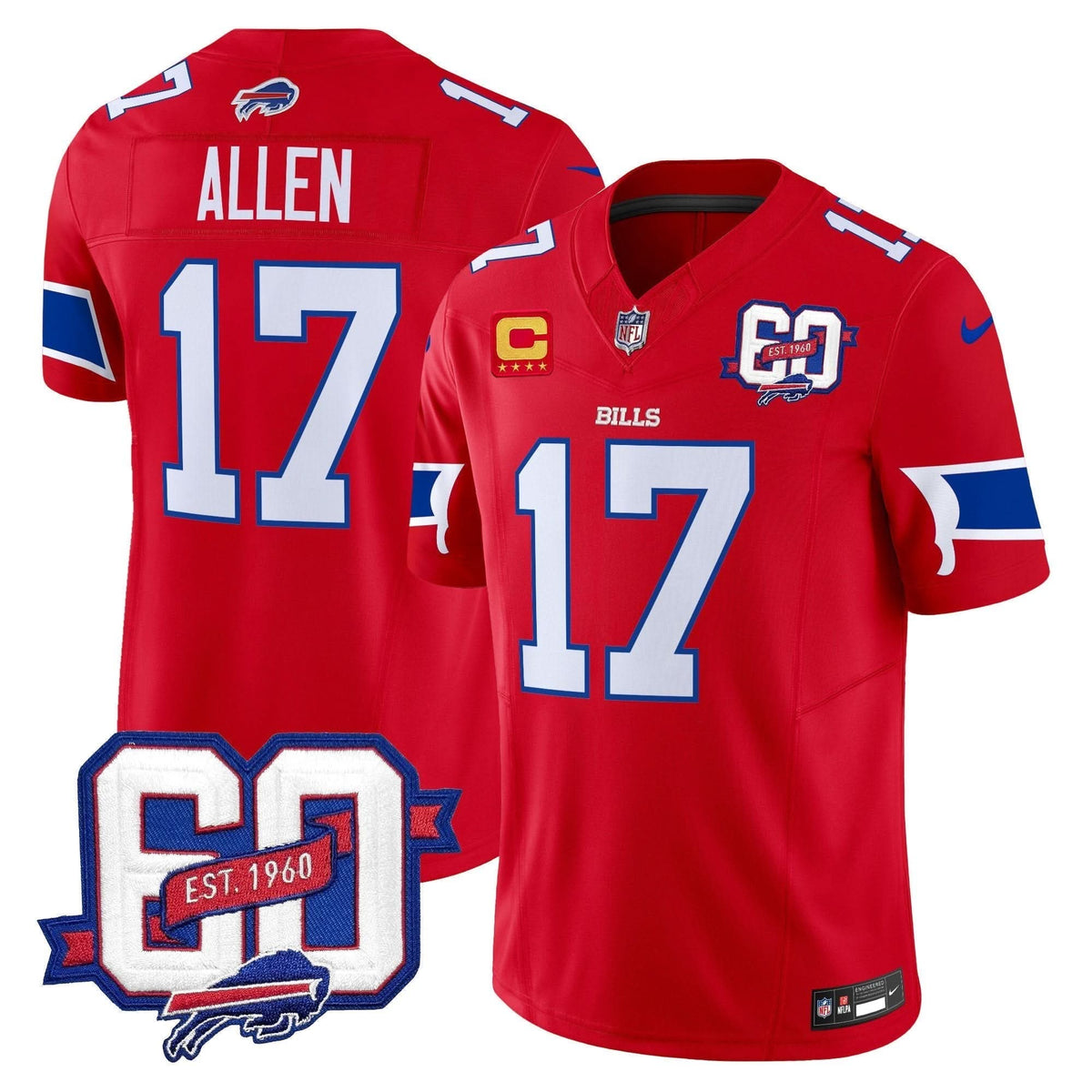 BUF 60th Anniversary Patch Vapor Limited Jersey - image 7