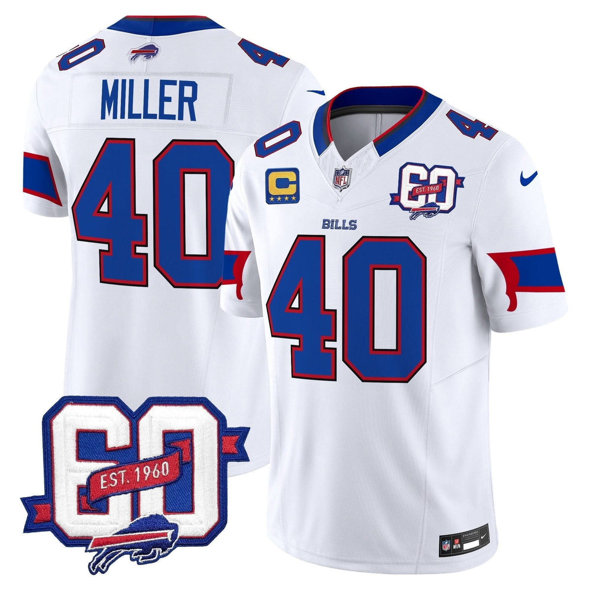 BUF 60th Anniversary Patch Vapor Limited Jersey - image 16