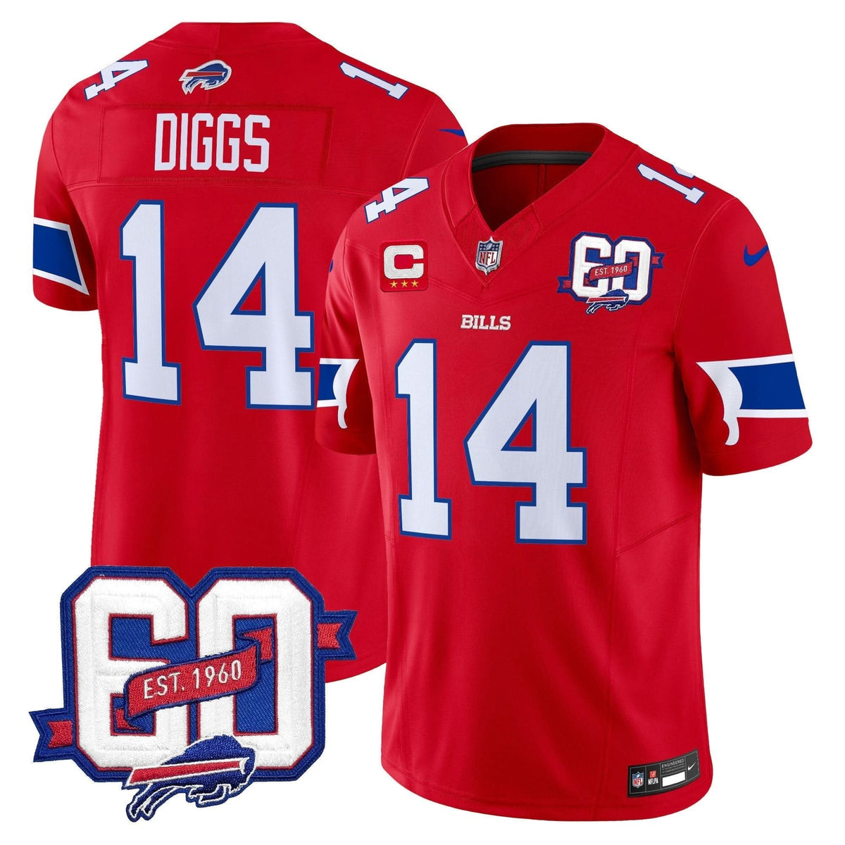 BUF 60th Anniversary Patch Vapor Limited Jersey - image 9