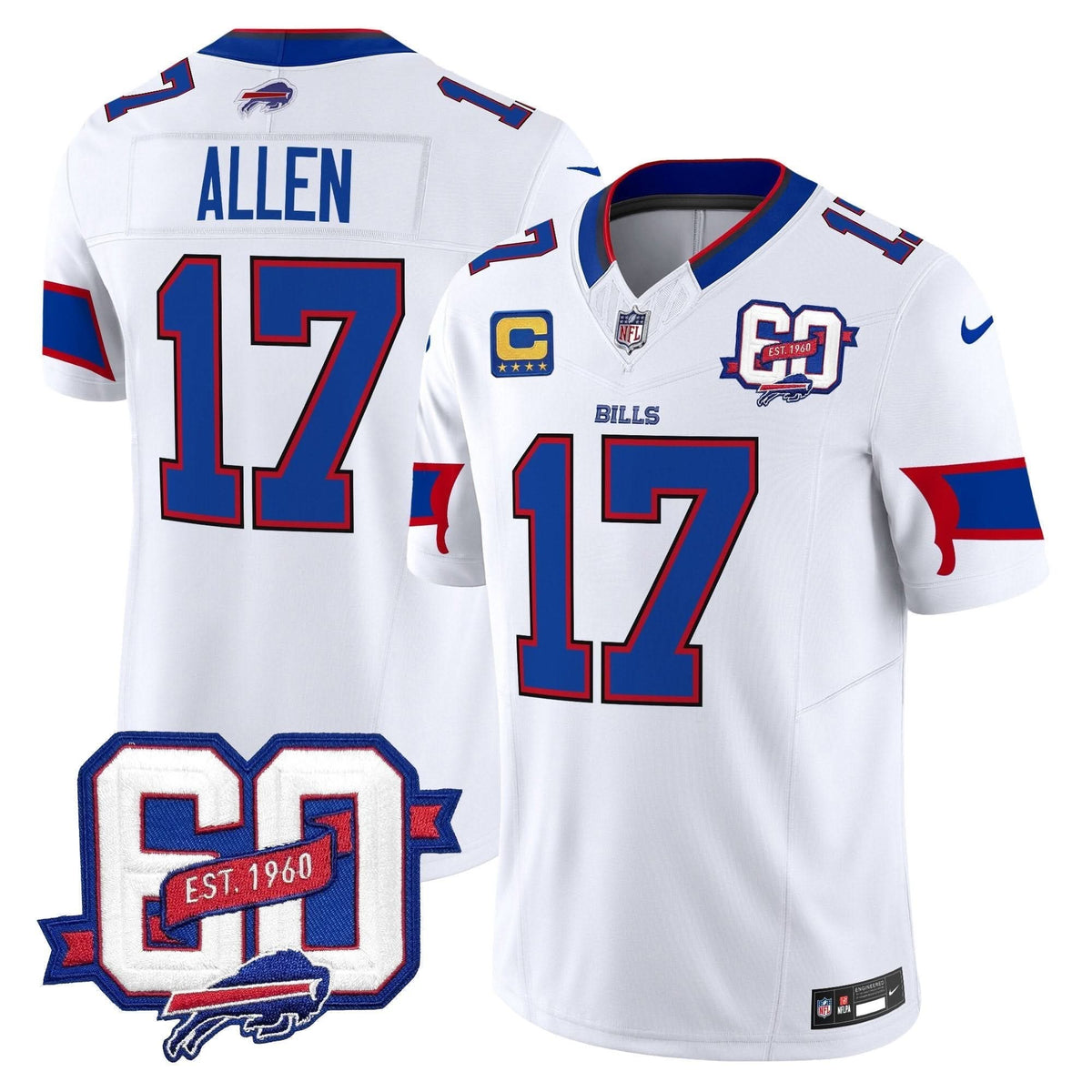 BUF 60th Anniversary Patch Vapor Limited Jersey - image 13