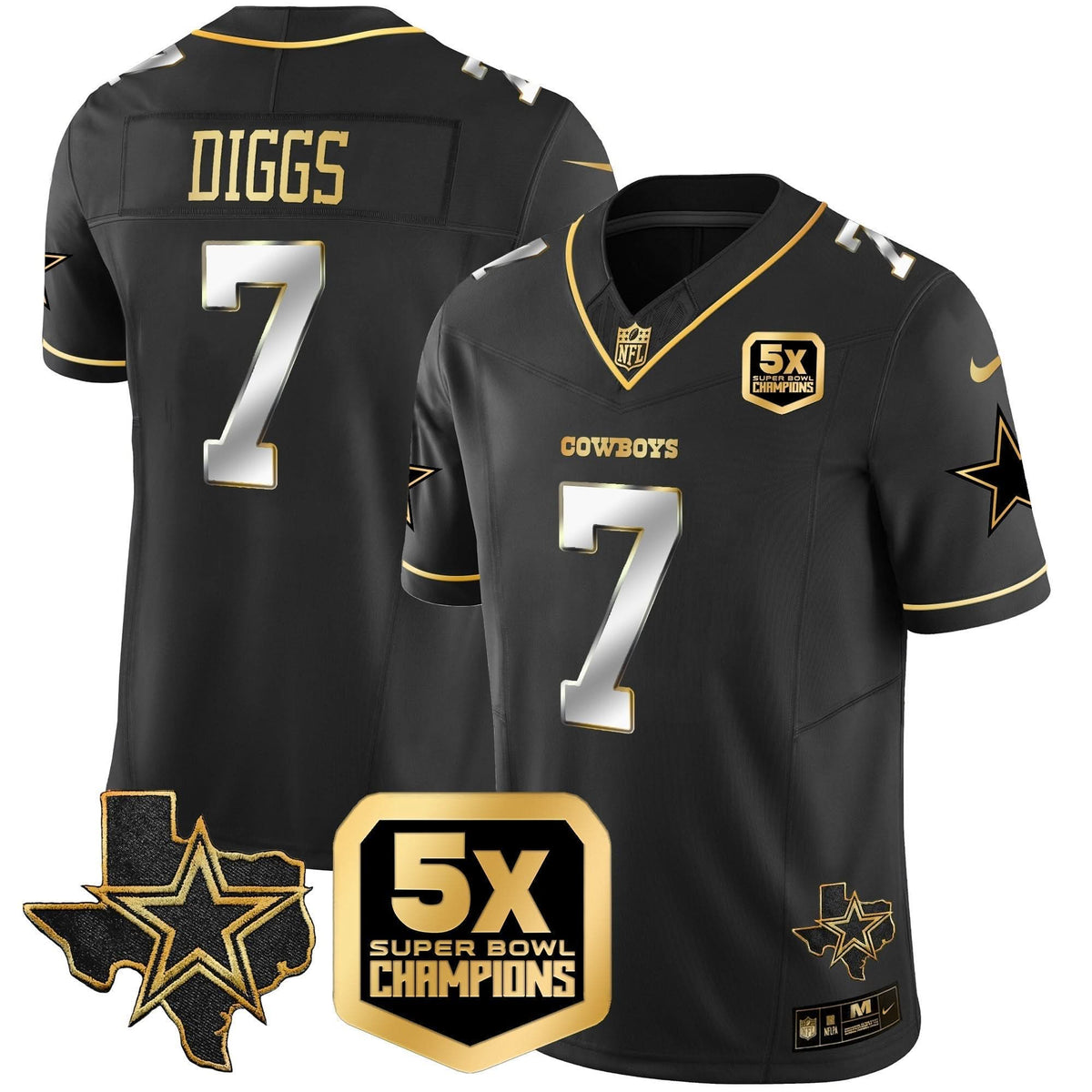DAL 5x Super Bowl Champions Vapor Limited Jersey - image 49