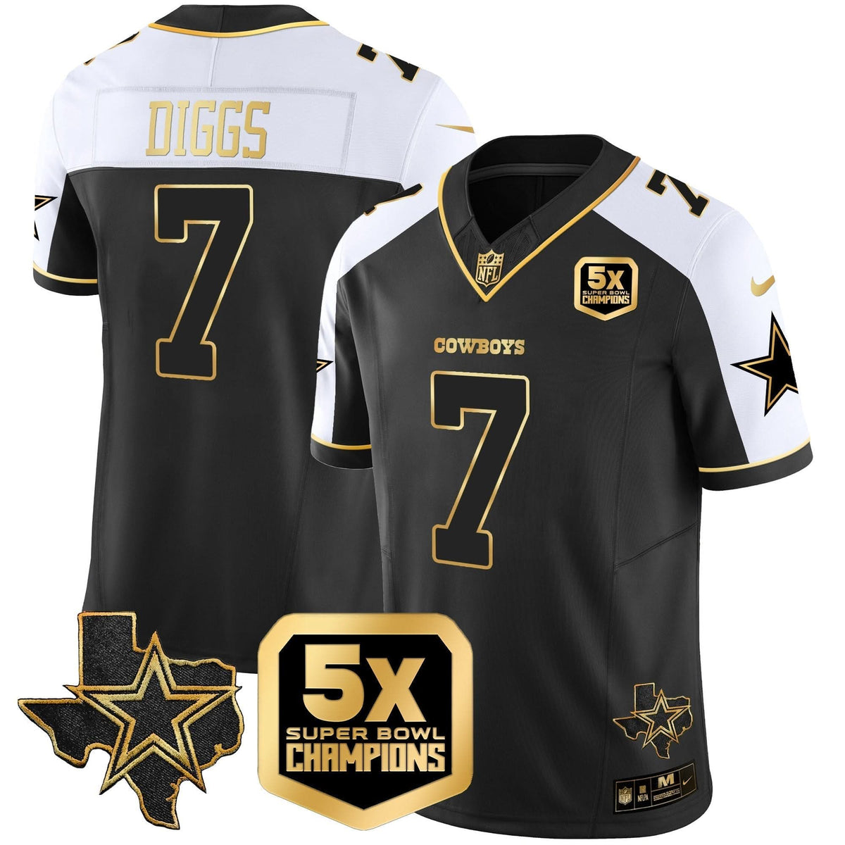 DAL 5x Super Bowl Champions Vapor Limited Jersey - image 43
