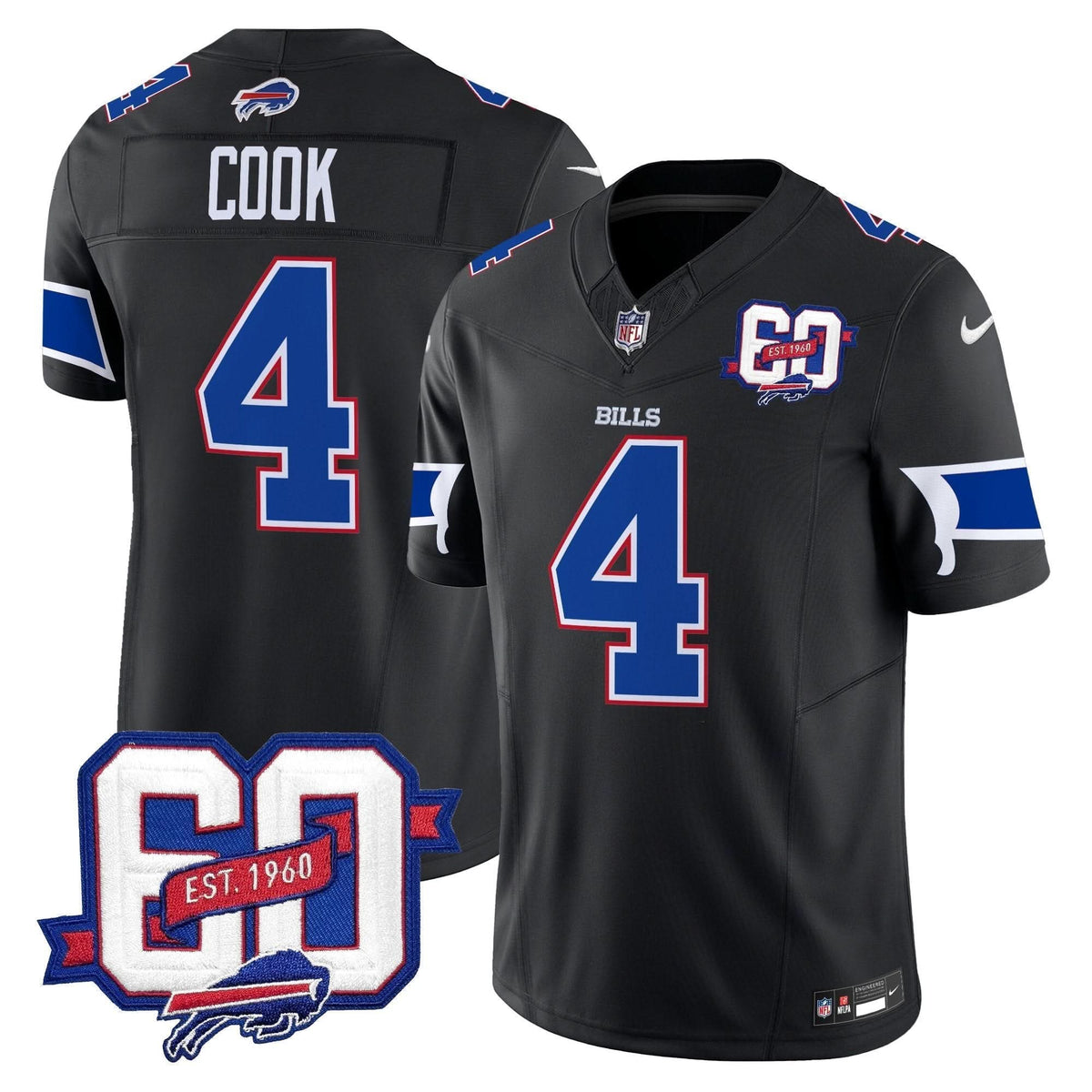 BUF 60th Anniversary Patch Vapor Limited Jersey - image 20