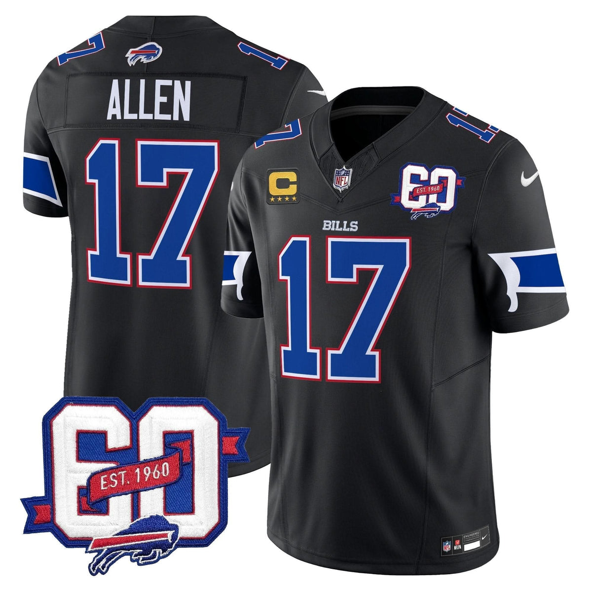 BUF 60th Anniversary Patch Vapor Limited Jersey - image 19