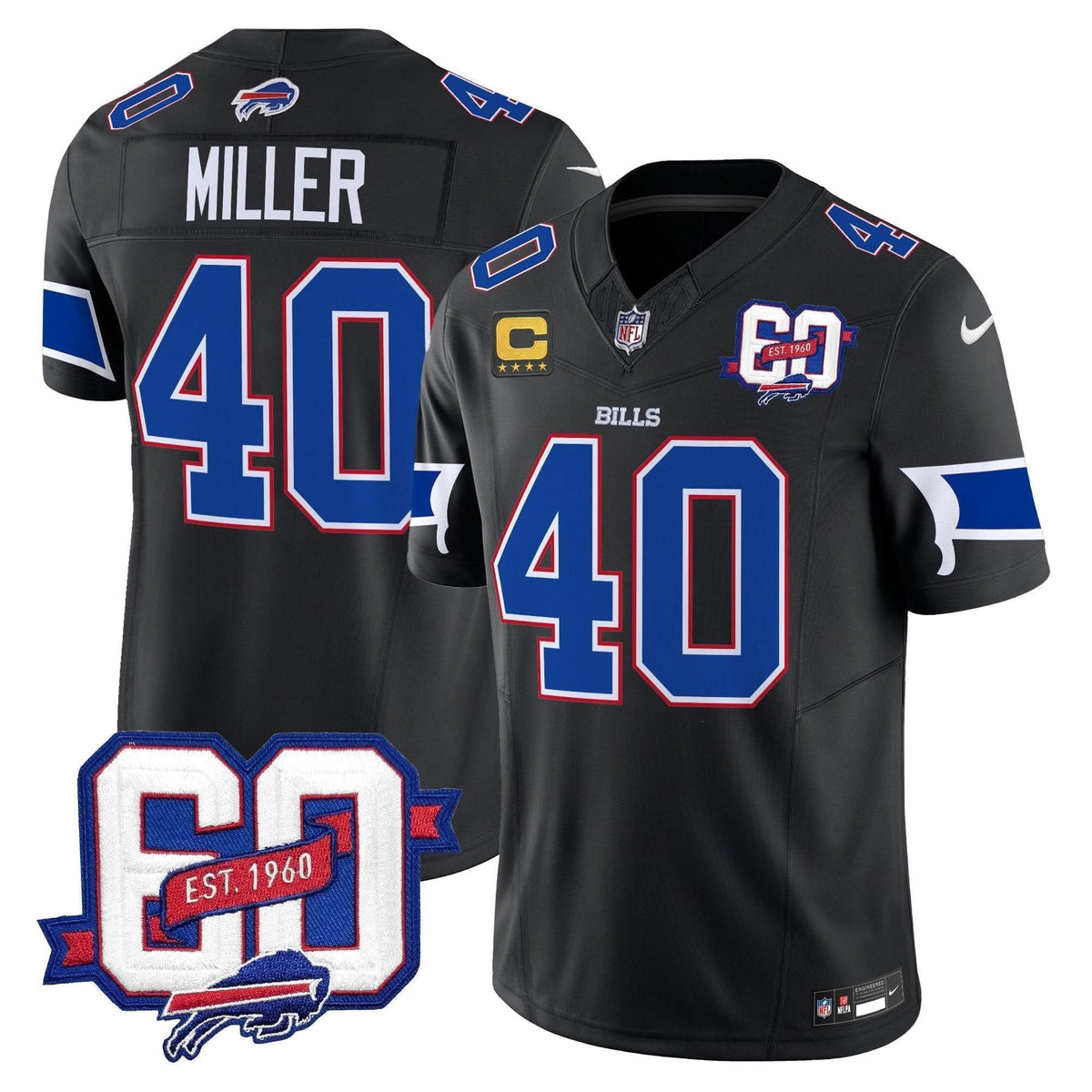 BUF 60th Anniversary Patch Vapor Limited Jersey - image 22