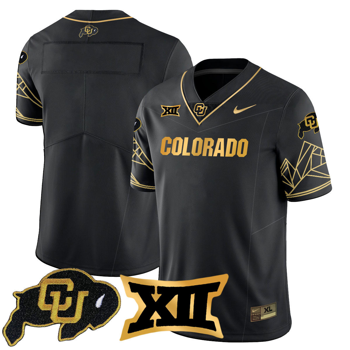 Women's Colorado Buffaloes 2024 Vapor Limited Gold Jersey N3 - All Stitched - image 18