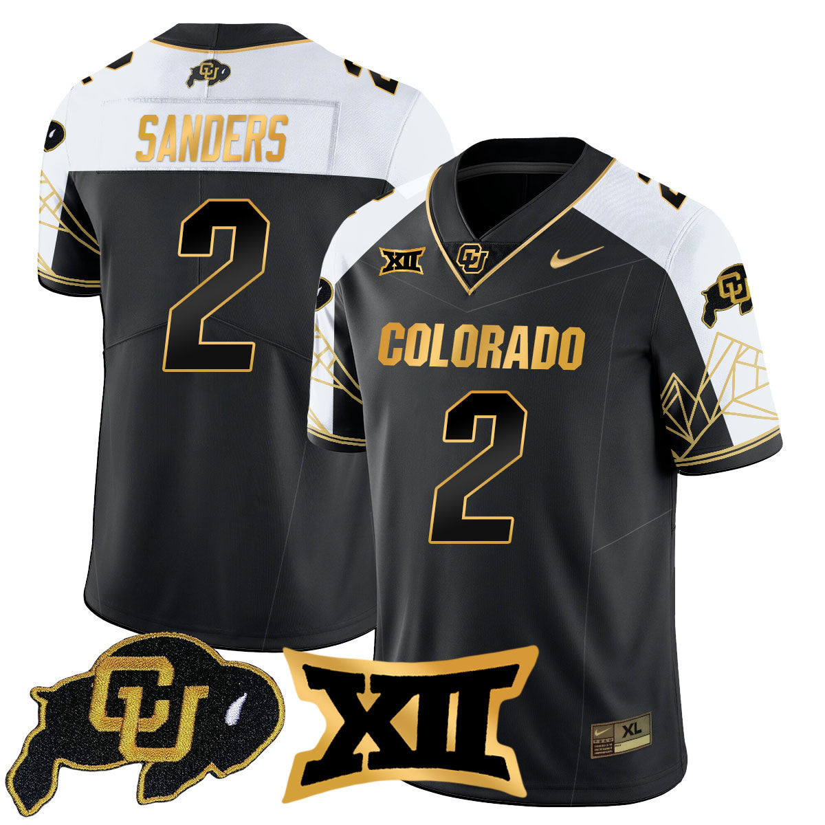 Women's Colorado Buffaloes 2024 Vapor Limited Gold Jersey N3 - All Stitched - image 6