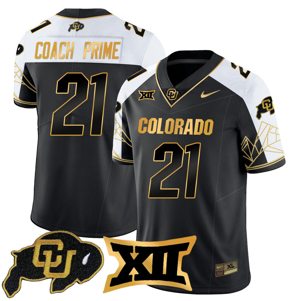 Men's Colorado Buffaloes 2024 Vapor Limited Gold Jersey N3 - All Stitched - image 2