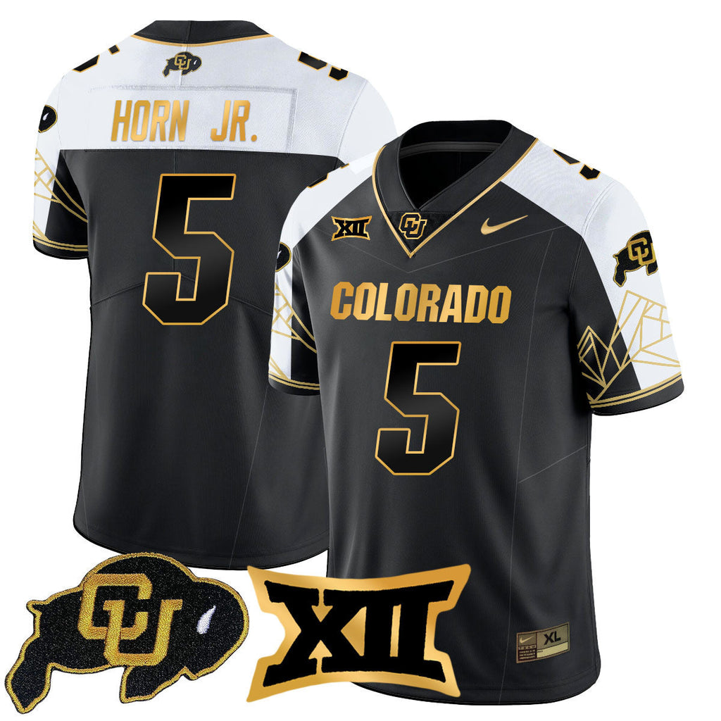 Men's Colorado Buffaloes 2024 Vapor Limited Gold Jersey N3 - All Stitched - image 5