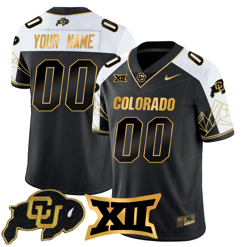 Men's Colorado Buffaloes 2024 Vapor Limited Gold Jersey N3 - All Stitched - image 9