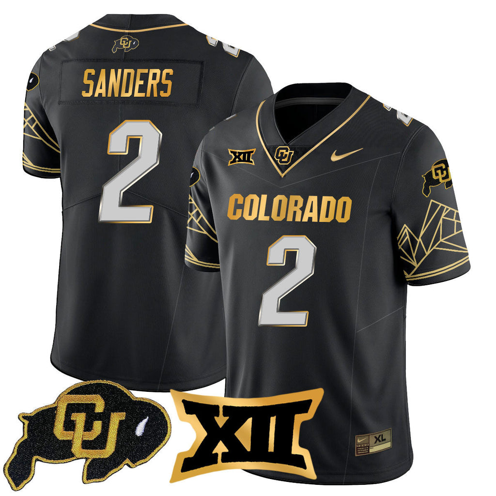 Men's Colorado Buffaloes 2024 Vapor Limited Gold Jersey N3 - All Stitched - image 23