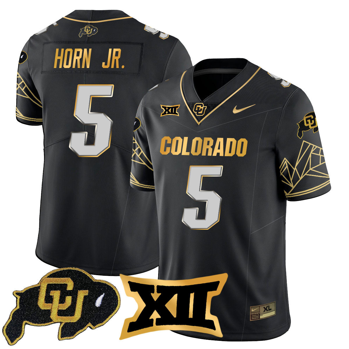 Women's Colorado Buffaloes 2024 Vapor Limited Gold Jersey N3 - All Stitched - image 24