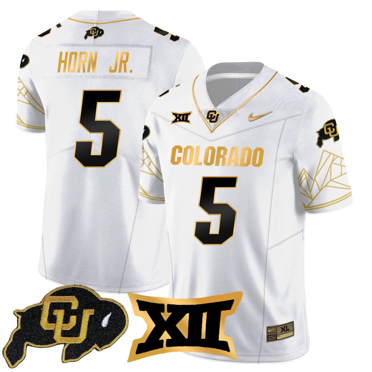 Women's Colorado Buffaloes 2024 Vapor Limited Gold Jersey N3 - All Stitched - image 31