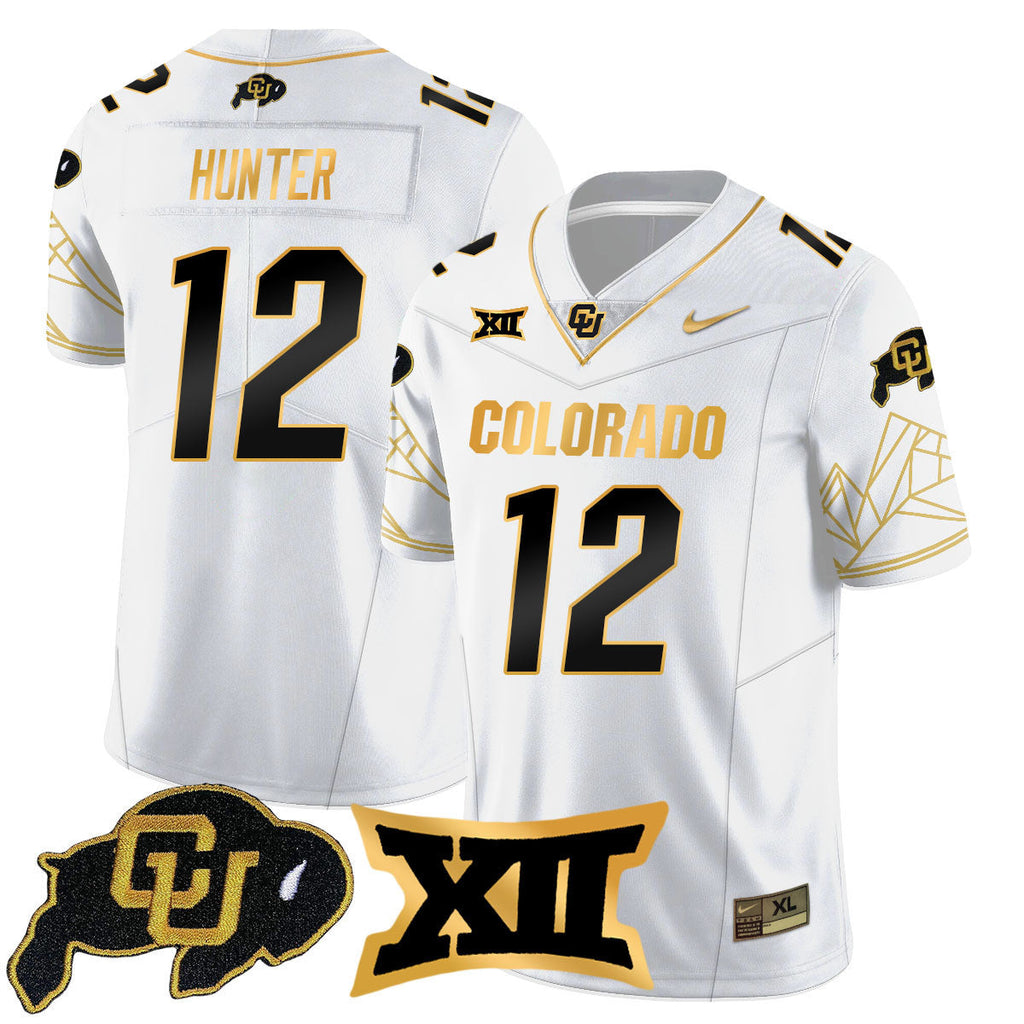 Men's Colorado Buffaloes 2024 Vapor Limited Gold Jersey N3 - All Stitched - image 26