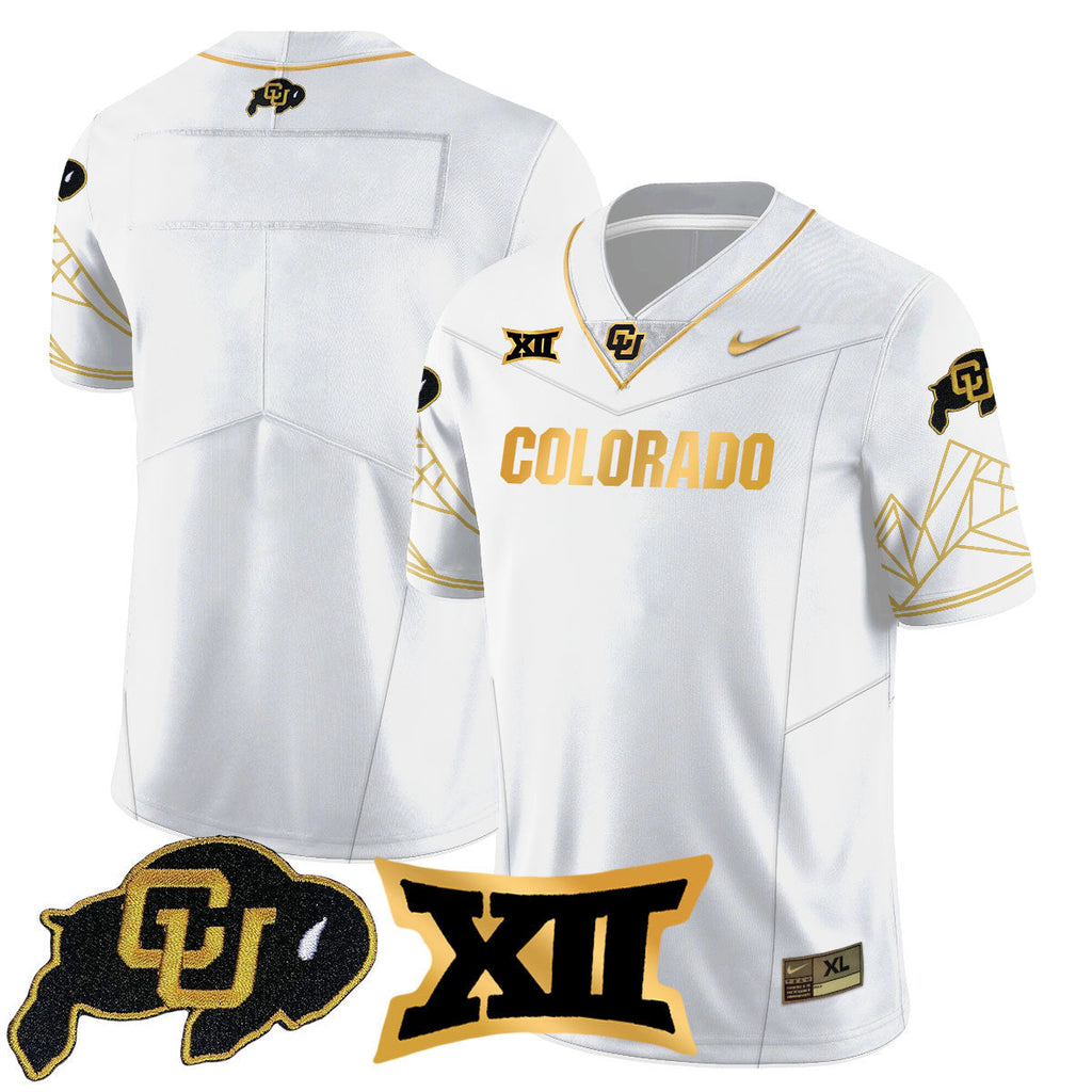 Women's Colorado Buffaloes 2024 Vapor Limited Gold Jersey N3 - All Stitched - image 33