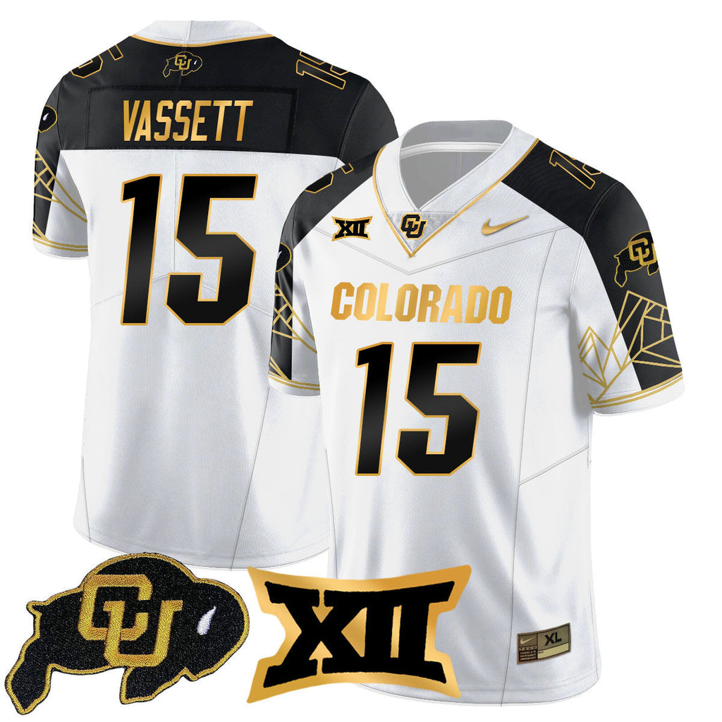 Women's Colorado Buffaloes 2024 Vapor Limited Gold Jersey N3 - All Stitched - image 41