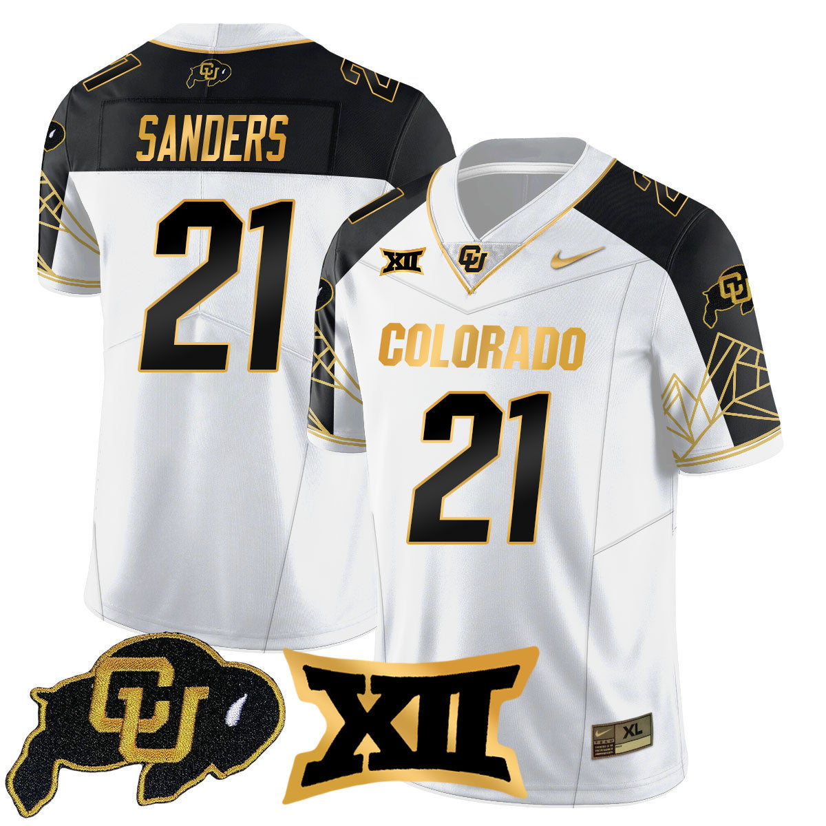 Women's Colorado Buffaloes 2024 Vapor Limited Gold Jersey N3 - All Stitched - image 37