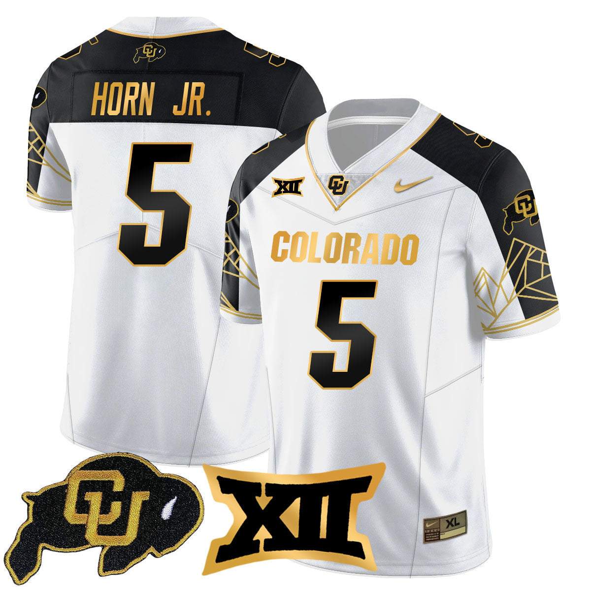 Women's Colorado Buffaloes 2024 Vapor Limited Gold Jersey N3 - All Stitched - image 38