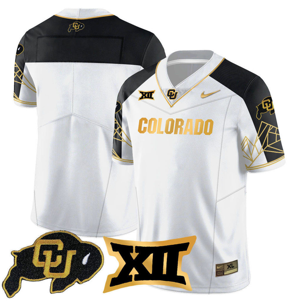 Women's Colorado Buffaloes 2024 Vapor Limited Gold Jersey N3 - All Stitched - image 40