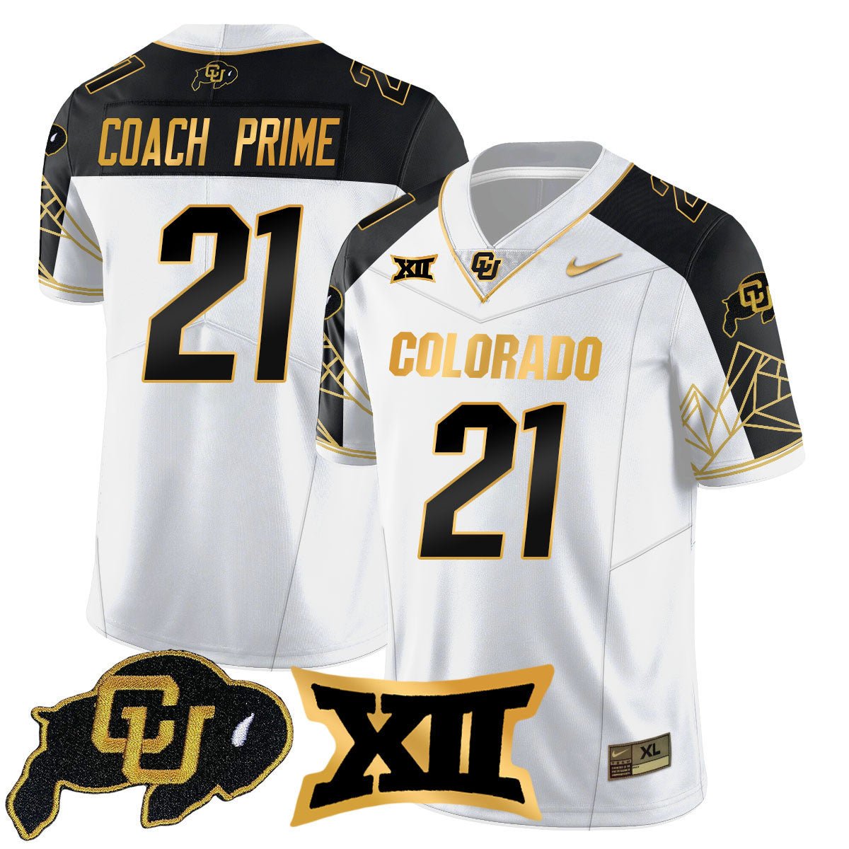 Women's Colorado Buffaloes 2024 Vapor Limited Gold Jersey N3 - All Stitched - image 35