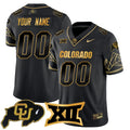 Custom Name/Gender Colorado Buffaloes 2024 Vapor Limited Gold Jersey N3 - All Stitched - image 1