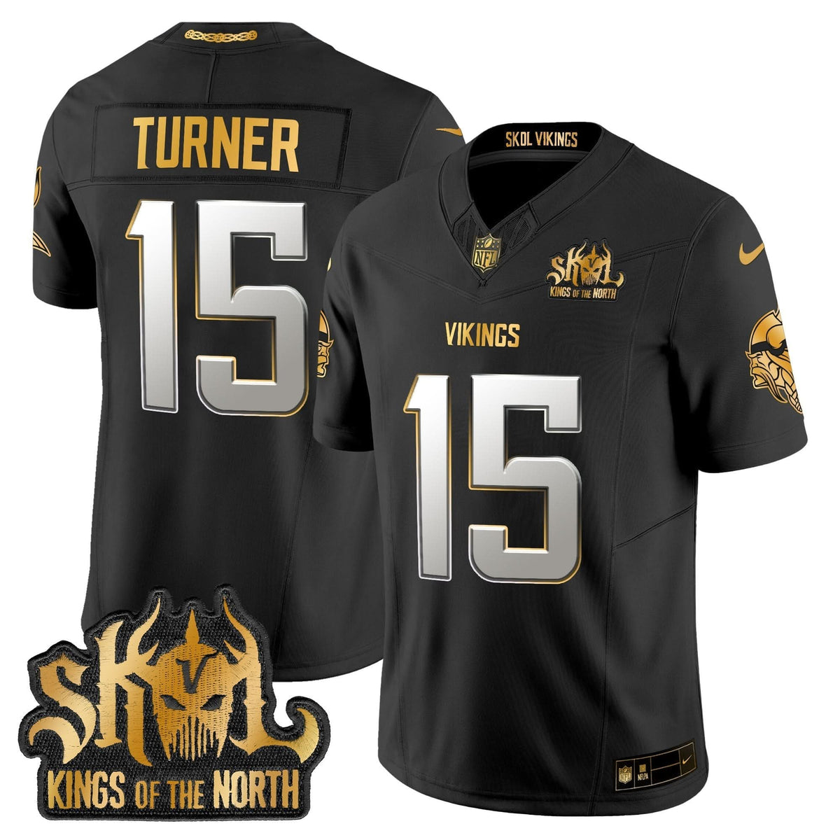 MV 2024 Winter Warrior Skol Patch Gold Vapor Limited Jersey - image 19