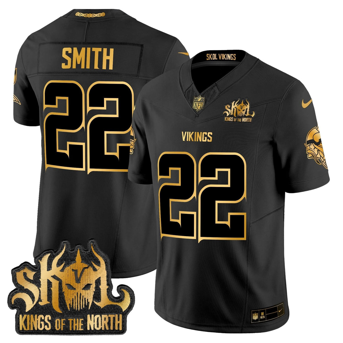 MV 2024 Winter Warrior Skol Patch Gold Vapor Limited Jersey - image 14
