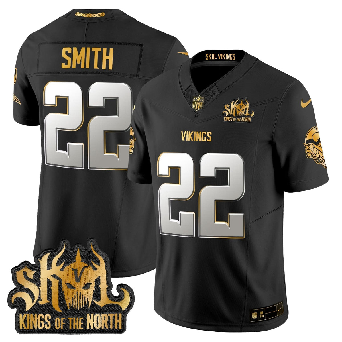 MV 2024 Winter Warrior Skol Patch Gold Vapor Limited Jersey - image 22