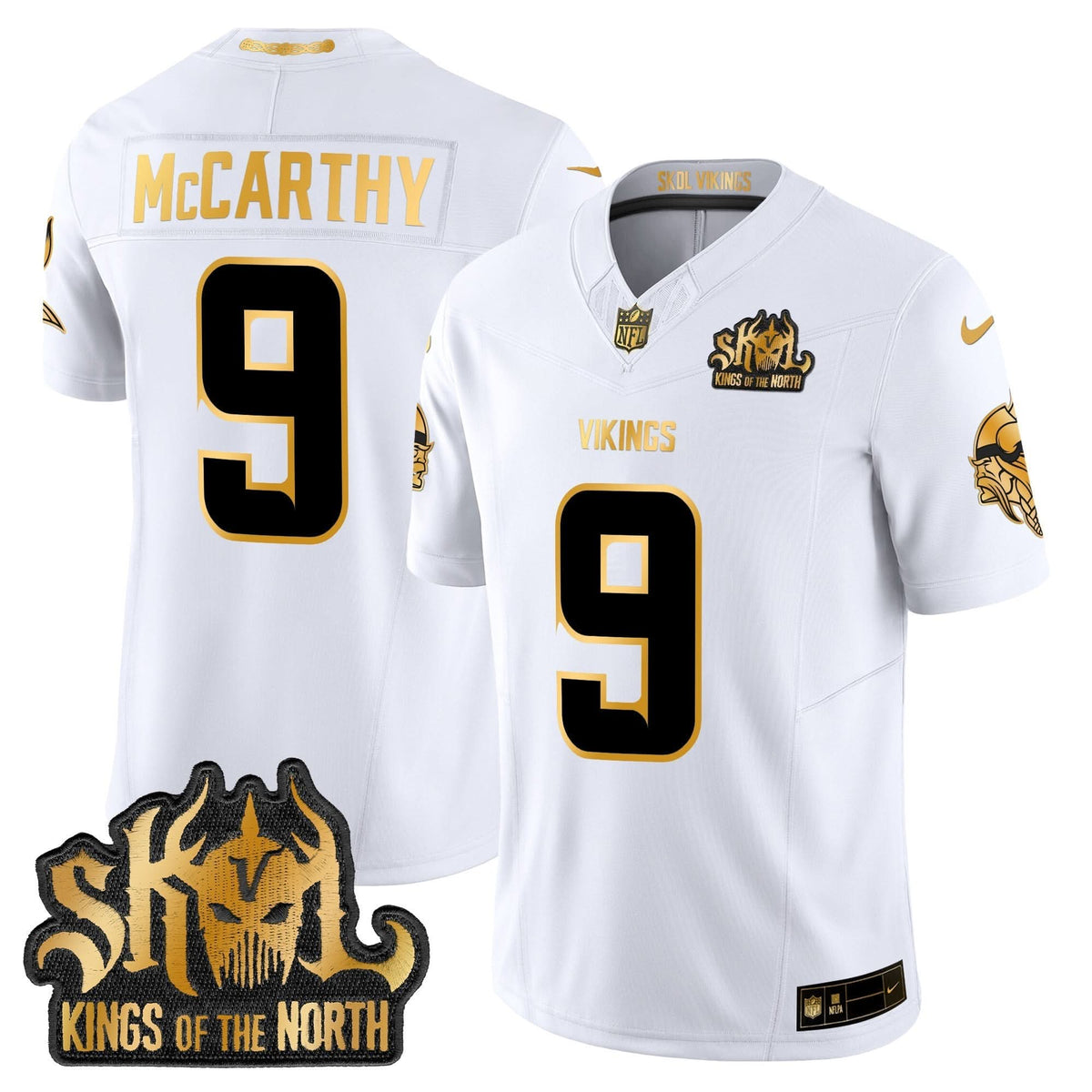 MV 2024 Winter Warrior Skol Patch Gold Vapor Limited Jersey - image 2