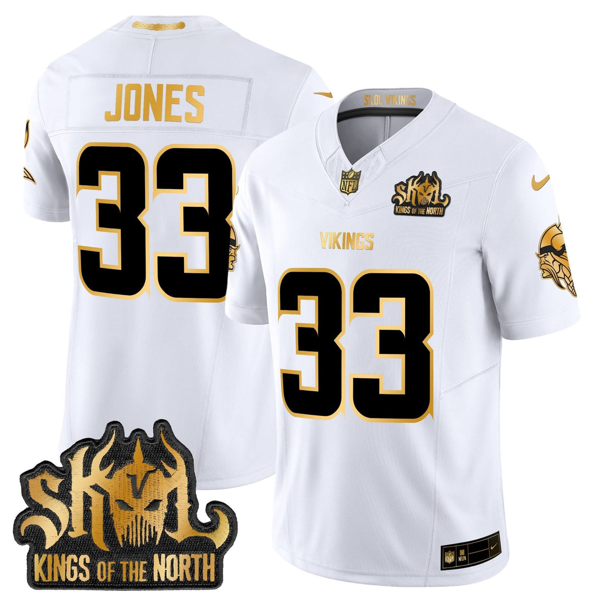 MV 2024 Winter Warrior Skol Patch Gold Vapor Limited Jersey - image 4