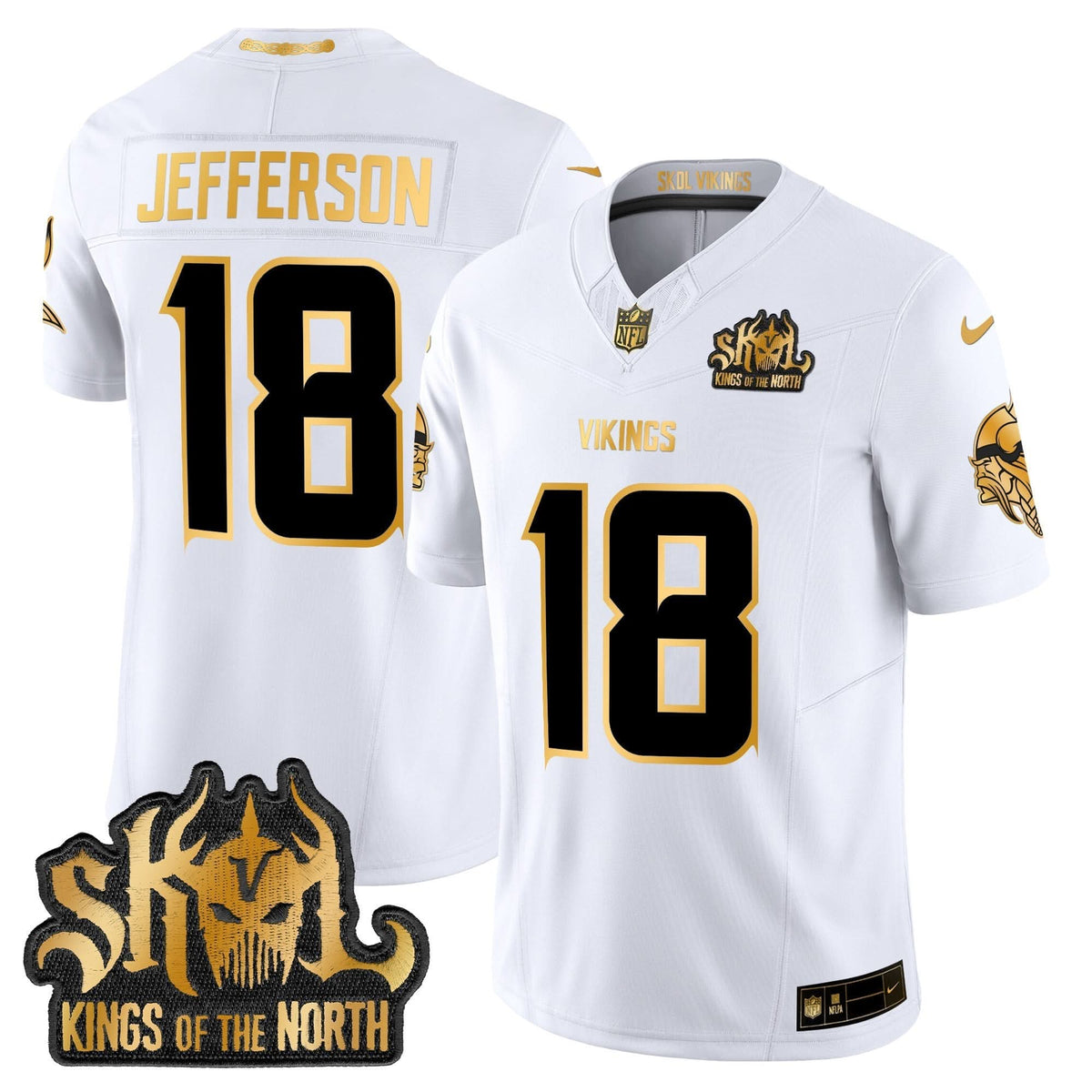 MV 2024 Winter Warrior Skol Patch Gold Vapor Limited Jersey - image 1