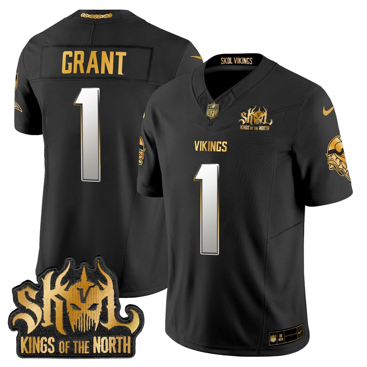 MV 2024 Winter Warrior Skol Patch Gold Vapor Limited Jersey - image 21