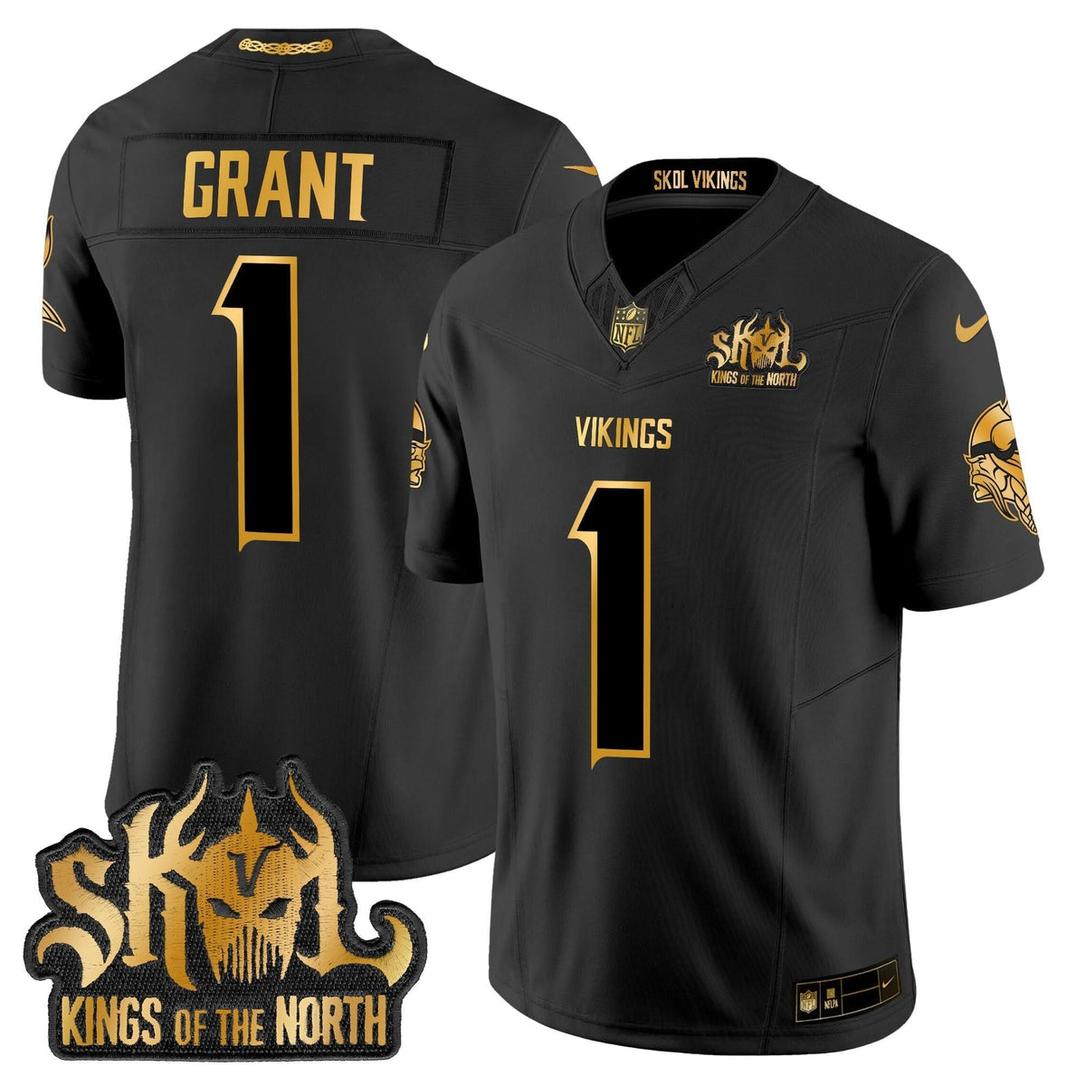 MV 2024 Winter Warrior Skol Patch Gold Vapor Limited Jersey - image 13