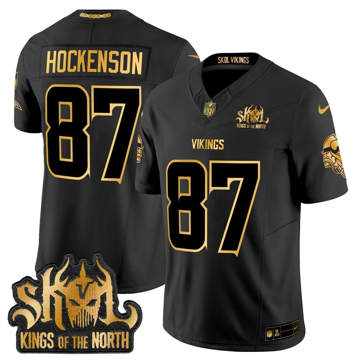 MV 2024 Winter Warrior Skol Patch Gold Vapor Limited Jersey - image 15