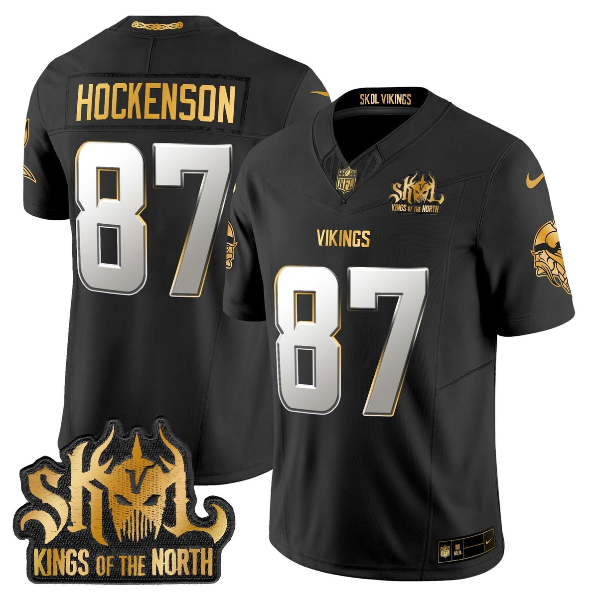 MV 2024 Winter Warrior Skol Patch Gold Vapor Limited Jersey - image 23