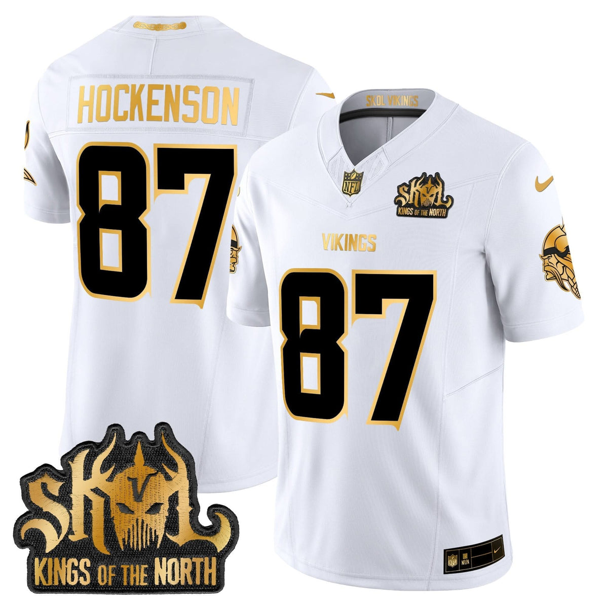 MV 2024 Winter Warrior Skol Patch Gold Vapor Limited Jersey - image 7