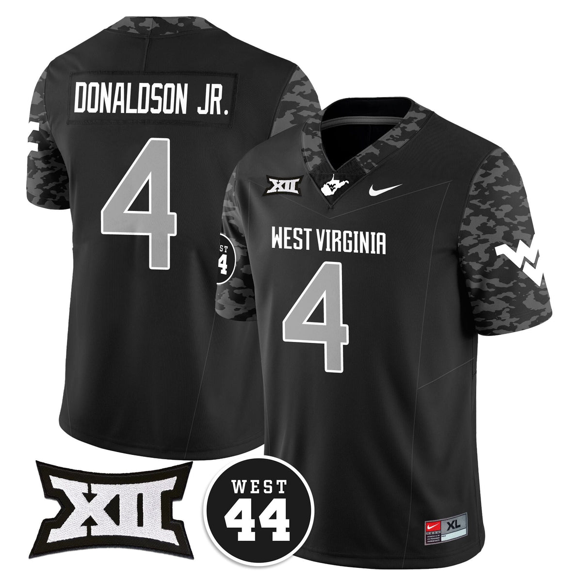 Women's West Virginia Mountaineers 2024 Vapor Limited Jersey - All Stitched - Honor Jerry West - image 3