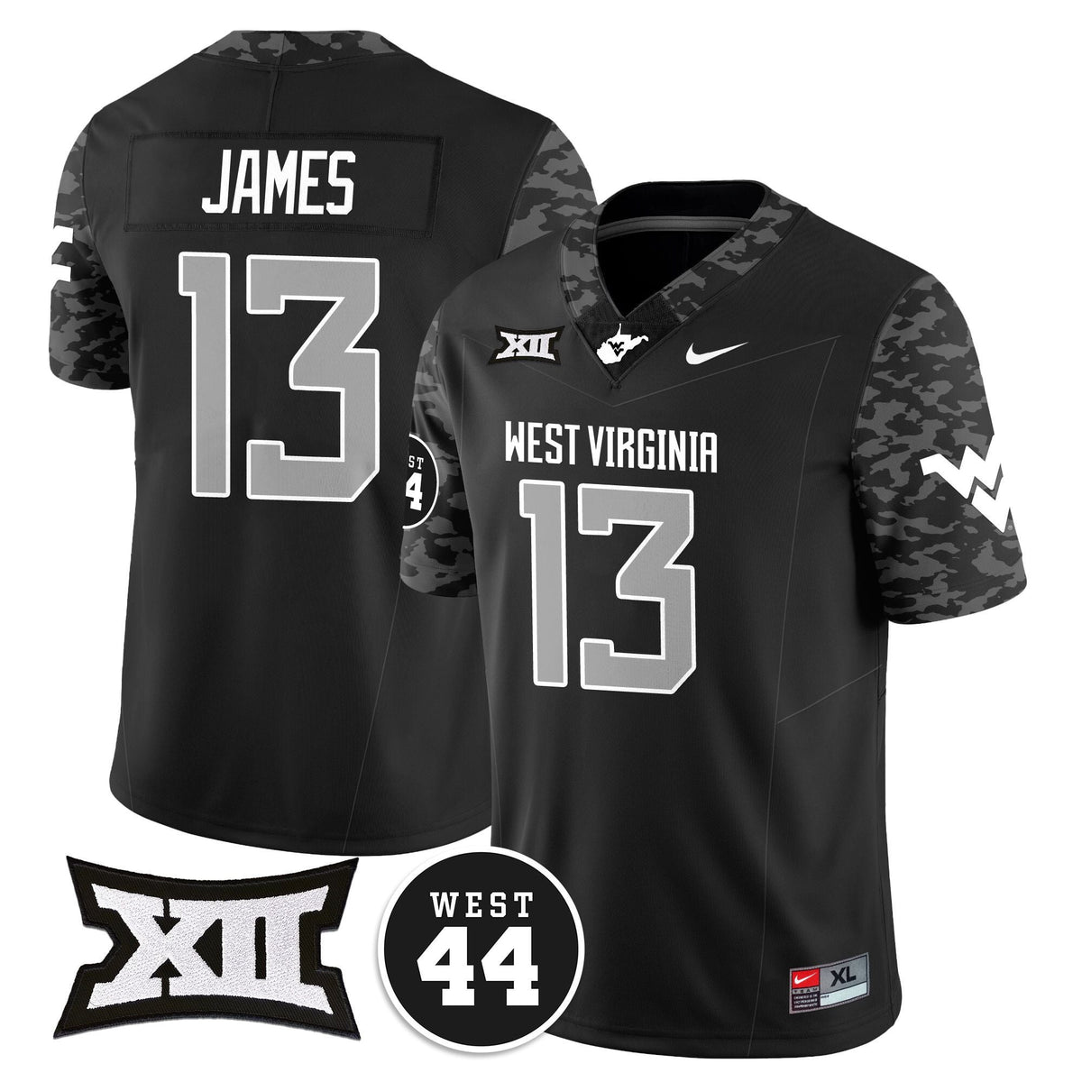 Women's West Virginia Mountaineers 2024 Vapor Limited Jersey - All Stitched - Honor Jerry West - image 2