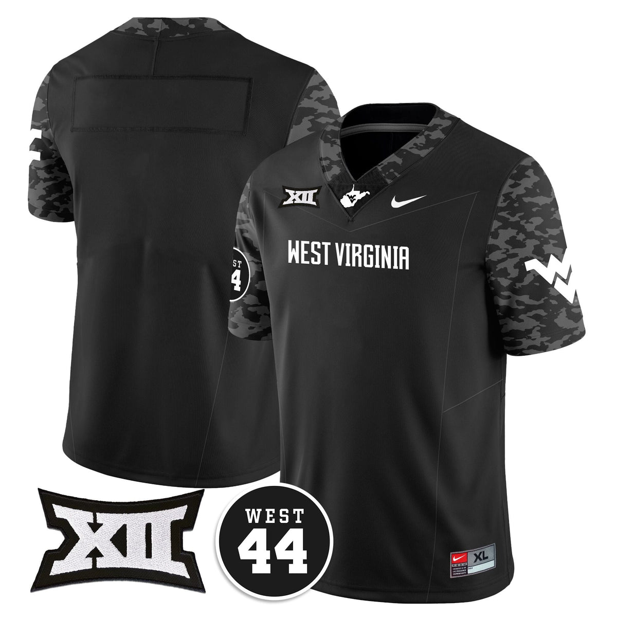 Women's West Virginia Mountaineers 2024 Vapor Limited Jersey - All Stitched - Honor Jerry West - image 5