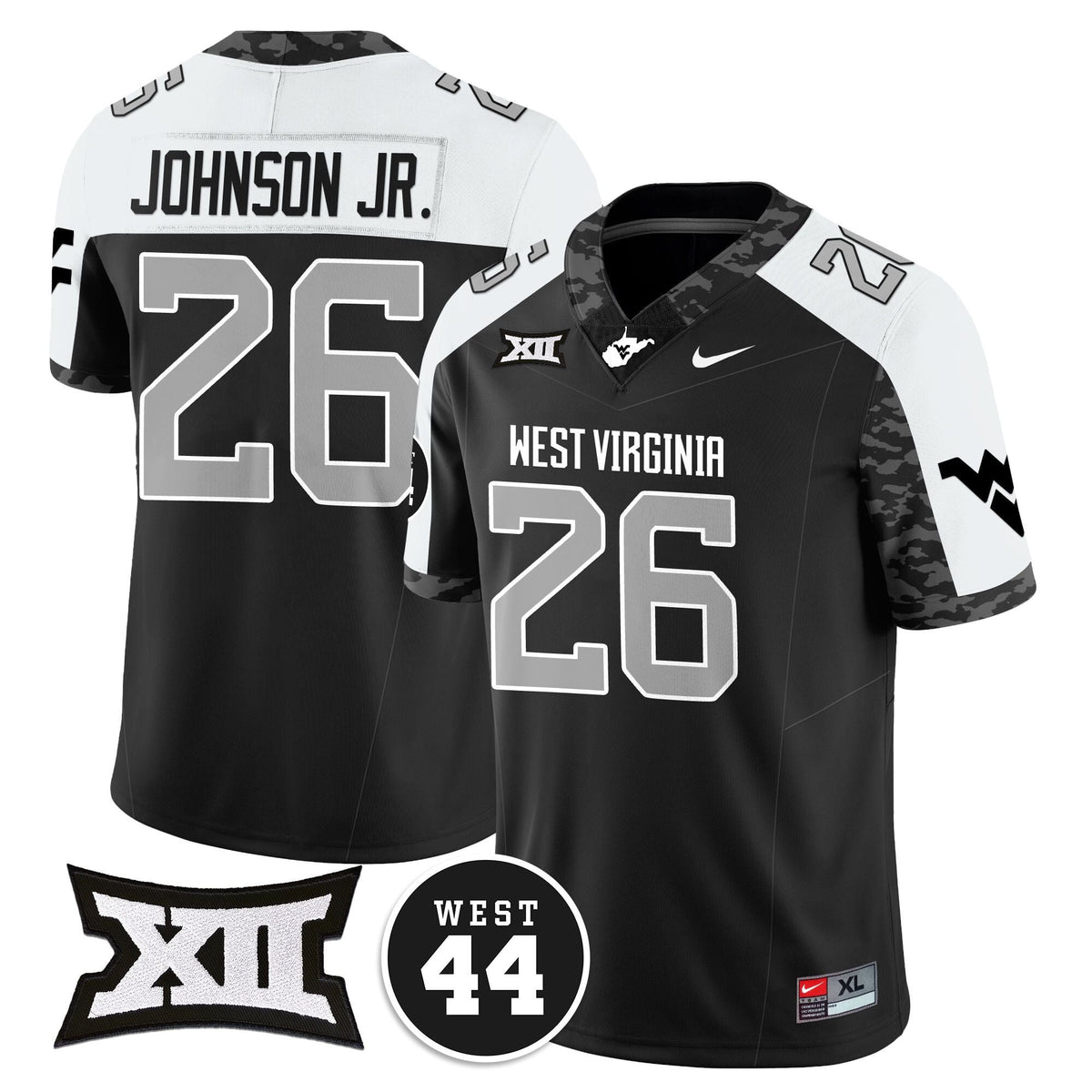 Women's West Virginia Mountaineers 2024 Vapor Limited Jersey - All Stitched - Honor Jerry West - image 9