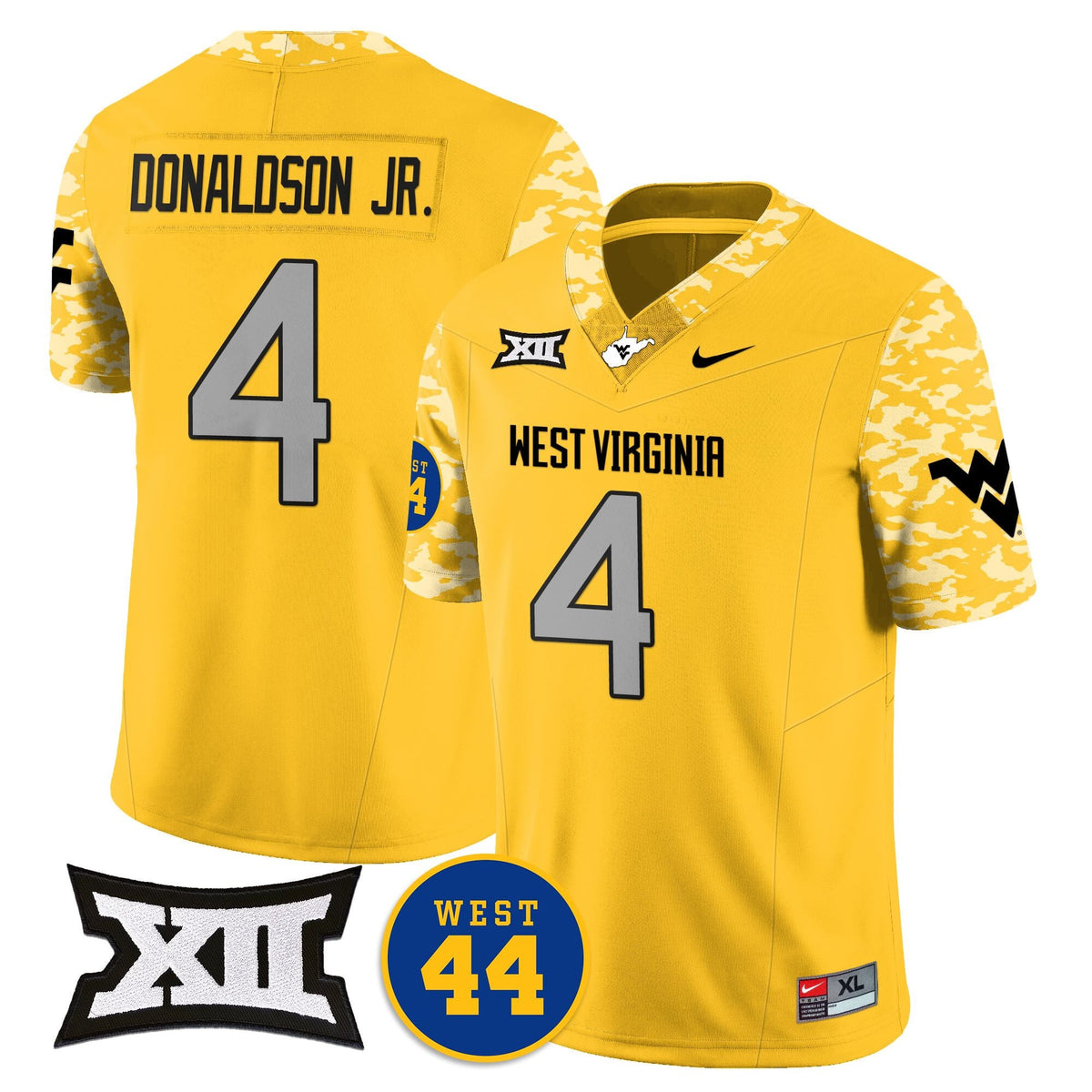 Women's West Virginia Mountaineers 2024 Vapor Limited Jersey - All Stitched - Honor Jerry West - image 13