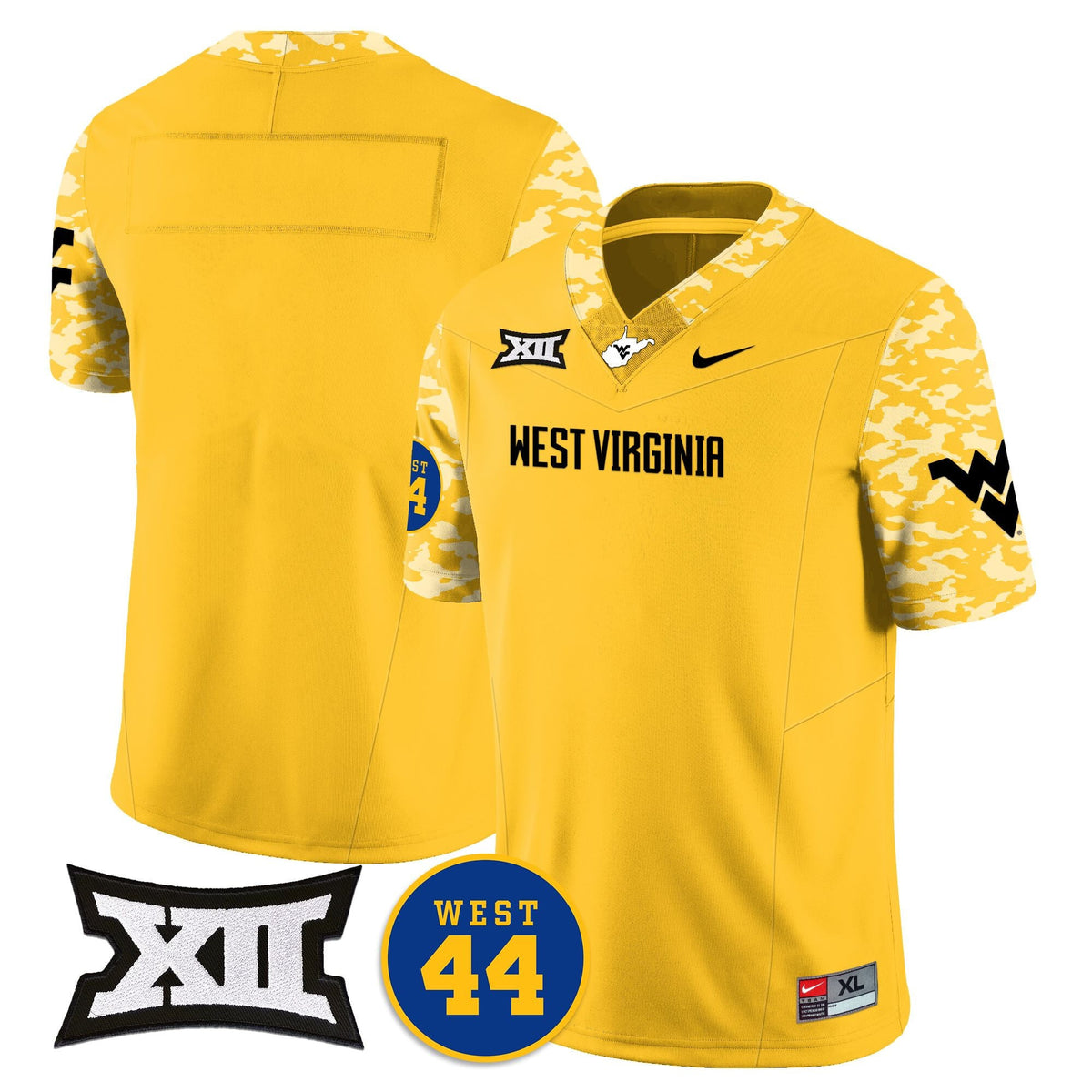 Women's West Virginia Mountaineers 2024 Vapor Limited Jersey - All Stitched - Honor Jerry West - image 15