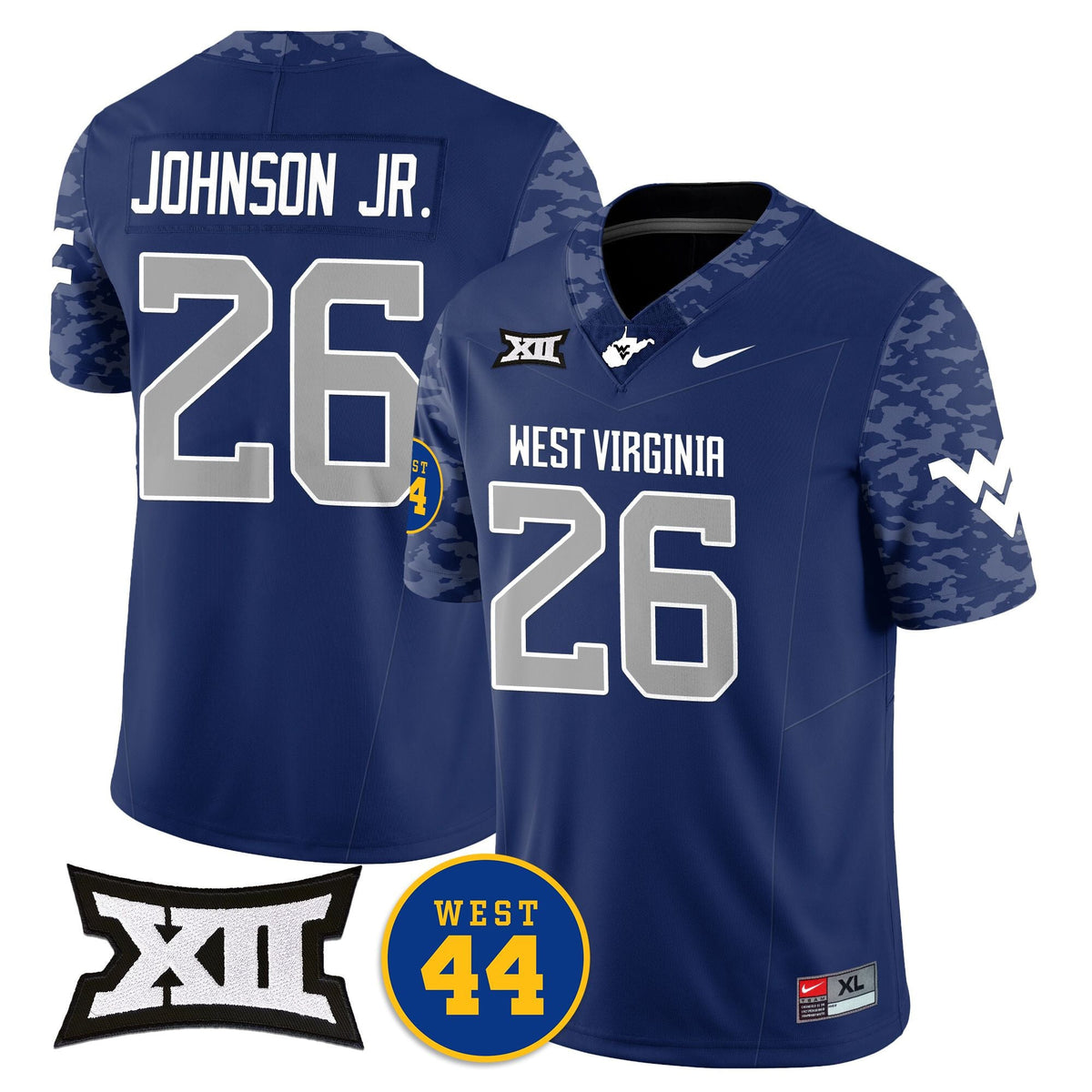 Women's West Virginia Mountaineers 2024 Vapor Limited Jersey - All Stitched - Honor Jerry West - image 19